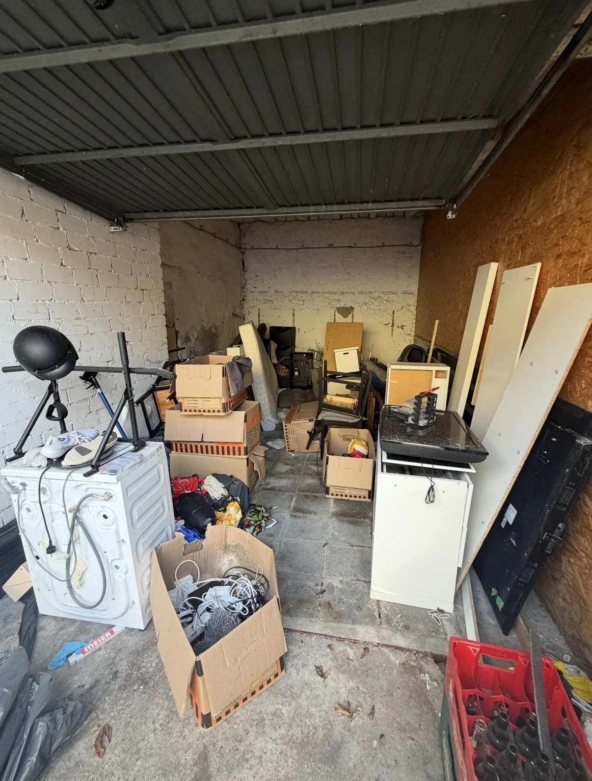 Garage vor der Räumung